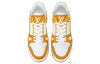 LOUIS VUITTON LV Trainers 'White with Orange Monogram' 1A9JHB