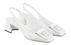 (WMNS) LOUIS VUITTON Shake Slingback Pumps 'White' 1AB0UP