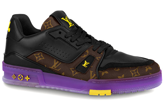 LOUIS VUITTON x Lakers LV Trainers 'Brown Monogram with Black Purple' 1A8WJ6