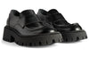 (WMNS) Balenciaga Tractor Loafer Shoes 'Black Smooth Calfskin' 760439WA8E91000