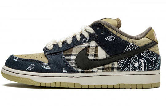 Nike x Travis Scott SB Dunk Low Jackboys 'Blue Khaki' CT5053-001(S-BOX)