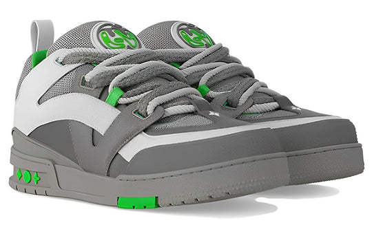 LOUIS VUITTON LV Skate Sneakers 'Grey Green' 1ABZ4R