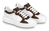 (WMNS) LOUIS VUITTON Time Out Sneakers 'White Monogram with Brown Monogram' 1AAWFP