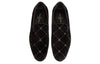 LOUIS VUITTON Auteuil Velvet Loafers 'Black with Silver Logo Lines' 1A5FXK