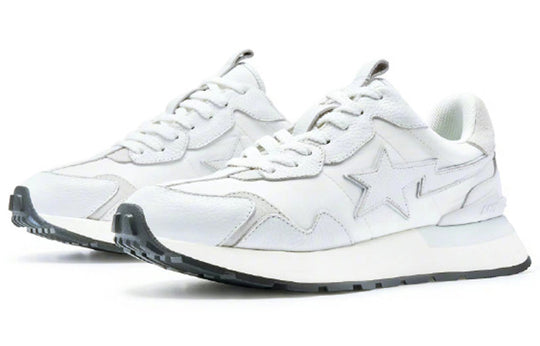 (WMNS) A BATHING APE Road Sta Express Leather Low 'White' 1I70-291-014-WHITE