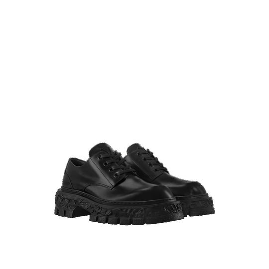 LOUIS VUITTON LV Baroque Derby Shoes 'Black' 1AAZ4Z