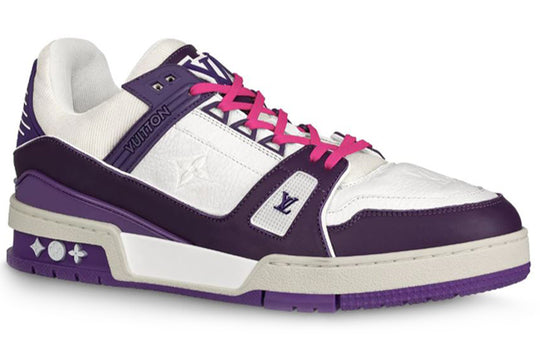 LOUIS VUITTON Trainer Sneakers 'White Purple' 1A8135