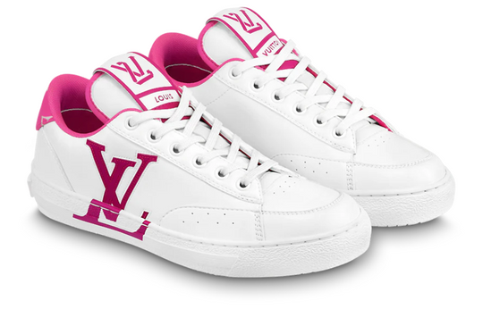 (WMNS) LOUIS VUITTON Charlie Sneakers 'White Fuchsia' 1AAVZM
