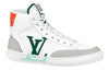 LOUIS VUITTON LV Charlie Ankle Sneakers 'White with Green Side Logo' 1A9JM8