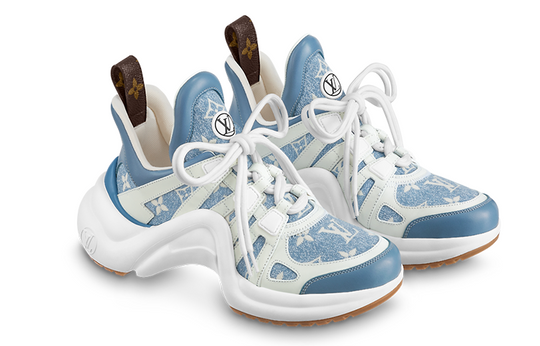 (WMNS) LOUIS VUITTON Archlight 1.0 Sneakers 'Blue Denim Monogram' 1ABP7A