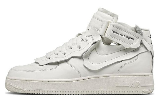 Nike x COMME des GARCONS Air Force 1 Mid 'Triple White' DC3601-100