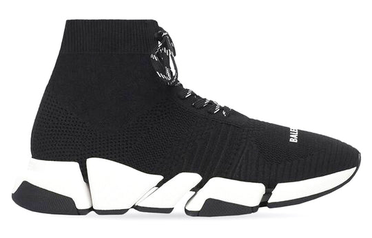 Balenciaga Speed 2.0 Lace-Up Sneaker 'Black White' 617258W2DB21015