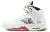Air Jordan 5 Retro x Supreme 'White' 824371-101