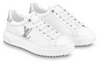 (WMNS) LOUIS VUITTON Time Out Sneakers 'White with Silver Rhinestone Logo' 1AAW10