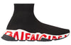 (WMNS) Balenciaga Speed Trainer 'Midsole Graffiti - Black Red' 605942W05GE1095