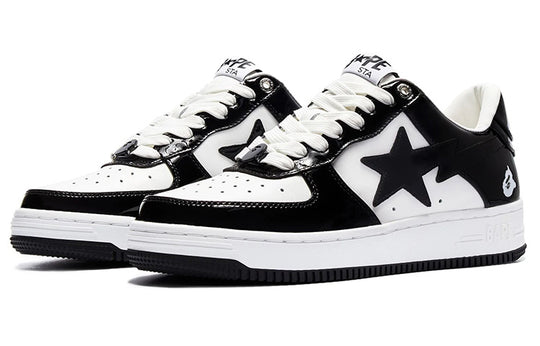 (WMNS) A BATHING APE Bape Sta 'Black White' 1I70-291-001-BLACK