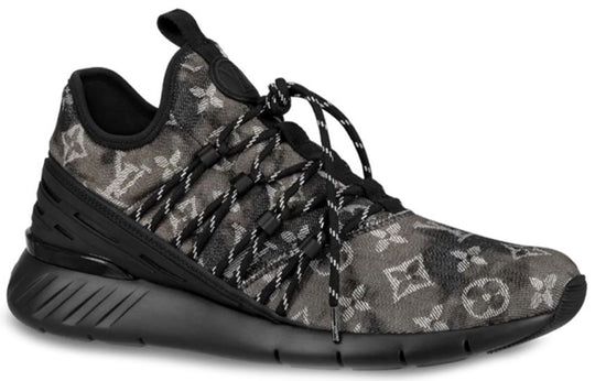 LOUIS VUITTON Fastlane Sneakers 'Black Monogram Denim' 1A5B8O