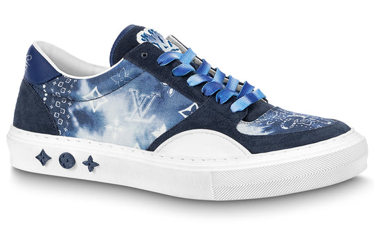 LOUIS VUITTON Ollie Sneakers 'Blue Tie Dye Style Monogram' 1AA7ME