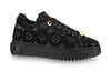 (WMNS) LOUIS VUITTON Time Out Shearling Sneakers 'Black Monogram with Gold' 1A95KN