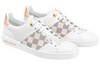(WMNS) LOUIS VUITTON Frontrow Sneakers 'White with Beige Grey Plaid' 1AAWEV