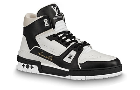 LOUIS VUITTON LV Trainer Hi 'Black White' 1A5QCH