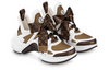 (WMNS) LOUIS VUITTON Archlight 1.0 Sneakers 'White Brown with Brown Ribbon' 1AACQB