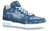 LOUIS VUITTON Trainer Ankle Sneakers 'Denim Monogram' 1A8MF