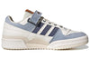 adidas originals Forum Low Cozy Wear-resistant Non-Slip Skateboarding Shoes Unisex Denim Blue HQ6334