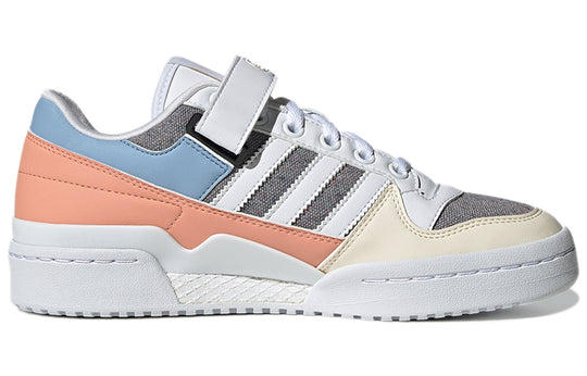 (WMNS) adidas originals Forum Low Wear-resistant Non-Slip Casual Skateboarding Shoes White Blue Gray GZ4405