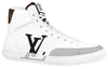 LOUIS VUITTON LV Charlie Ankle Sneakers 'White with Black Grey Side Logo and Back Monogram' 1A9JMP