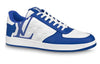 LOUIS VUITTON Rivoli Sneakers 'White Plaid with Blue Side Logo' 1ABFEX
