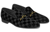LOUIS VUITTON Auteuil Velvet Shoes 'Black' 1A4OO3