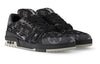 LOUIS VUITTON LV Trainer Sneakers 'Black Grey Denim Monogram' 1AC4ZB