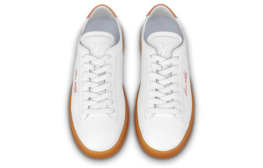 LOUIS VUITTON LV Resort Sneakers 'White Orange' 1ABM8G
