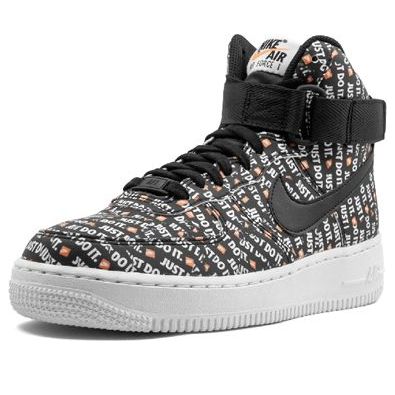 (WMNS) Nike Air Force 1 High 'Just Do It Black Orange' AO5138-001