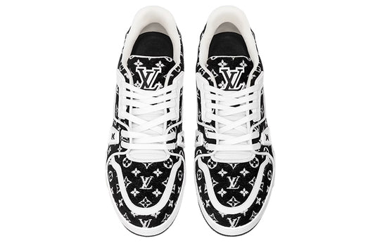 LOUIS VUITTON LV Trainer Sneakers 'Black Monogram' 1ABFTE