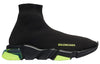 (WMNS) Balenciaga Speed Clear Sole Trainer 'Black Yellow Fluo' 607543W05GJ1048