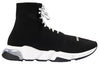 Balenciaga Speed Lace Up Trainer High 'Black Clear' 617255W05GG1010