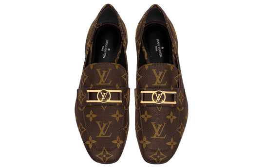 (WMNS) LOUIS VUITTON LV Upper Case Flat Loafers 'Brown Monogram' 1A86NP