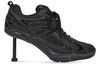 (WMNS) Balenciaga X-Pander 80mm Sneaker Heels 'Black' 669046W2RC11090