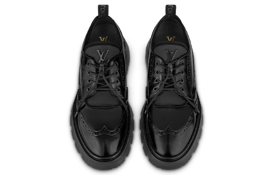 LOUIS VUITTON Lv Bold Derby Shoes 'Black' 1A9ILR