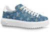(WMNS) LOUIS VUITTON Time Out Sneakers Denim-Blue 1A7RB0