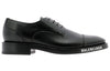 Balenciaga Logo Cap Toe Derby Shoes 'Black' 590716WA7201000
