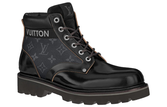 LOUIS VUITTON Oberkampf Ankle Sneakers 'Monogram Black' 1A8ZG1