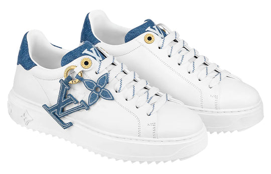 (WMNS) LOUIS VUITTON Time Out Sneakers 'White with Denim Blue' 1ABB4R