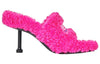 (WMNS) Balenciaga Furry 80mm Sandal Heels 'Pink' 656632W2DO15096