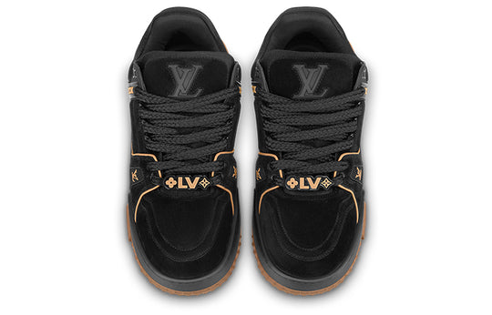 LOUIS VUITTON Trainer Maxi Sneakers 'Black Suede' 1ABM30