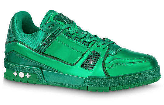 LOUIS VUITTON LV Trainer Sneakers 'Green' 1AA46B