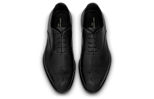 LOUIS VUITTON Monceau Flex Richelieu Derby Shoes 'Black' 1AAMVL