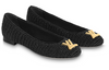 (WMNS) LOUIS VUITTON LV Nina Flat Ballerina Shoes 'Black' 1ABDLD